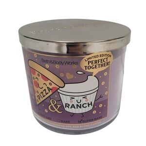Bath Body Works Pizza & Ranch Perfect Together Limited Edition 3 Wick Candle